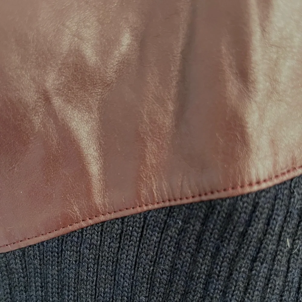 Rag & Bone Leather Patch Turtleneck - Picture 4 of 5